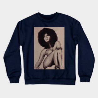 African Afro Rockin Woman Crewneck Sweatshirt